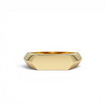14k Gold Geometric Band by Orlina Fine