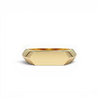 14k Gold Geometric Band by Orlina Fine