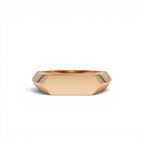 14k Gold Geometric Band - view 2