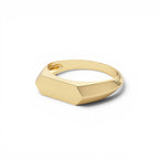14k Gold Geometric Band - view 4