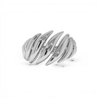 14k Gold Chunky Wave Dome Cocktail Ring - view 3