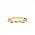 14K Oval Link Band Ring by Orlina Fine