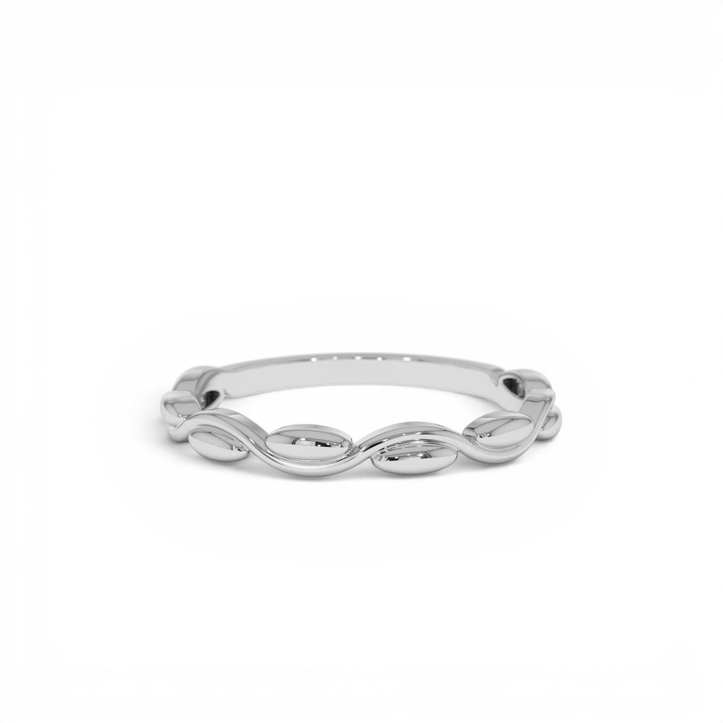 14K Oval Link Band Ring - view 3