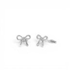 14k Gold Bow Stud Earrings - view 2