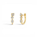 0.65 ctw 14k Marquise & Round Cut Lab Grown Diamond Hoop Earrings by Orlina Fine