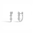 0.65 CTW 14K Marquise & Round Cut Lab Grown Diamond Hoop Earrings - view 3