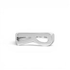 14k Gold Modern Abstract Personalized Initial Ring - view 3