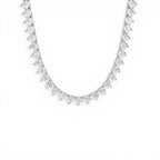 13.30ctw 14K Round Shaped Lab Grown Diamond Tennis Necklace - view 2
