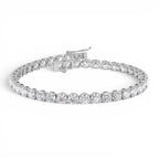 7.00ctw 14K Round Shaped Lab Grown Diamond Tennis Bracelet - view 2