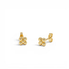 14K Bubble Cluster Stud Earrings by Orlina Fine