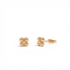 14K Bubble Cluster Stud Earrings - view 2