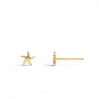 14K Gold Starfish Stud Earrings - view 5