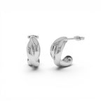 14K Gold Chunky Twisted Hoop Earrings - view 2
