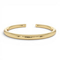 14K Gold 5MM Thick Open Cuff Bangle Bracelet by Orlina Fine