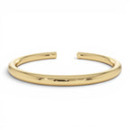 14K Gold 5MM Thick Open Cuff Bangle Bracelet by Orlina Fine