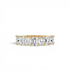 1.85 CTW 14K Lab Grown Mixed Emerald & Oval Cut Anniversary Band by Orlina Fine