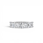 1.85 CTW 14K Lab Grown Mixed Emerald & Oval Cut Anniversary Band - view 3