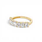 1.85 CTW 14K Lab Grown Mixed Emerald & Oval Cut Anniversary Band - view 4