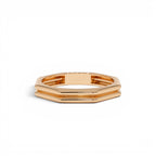 14K Octagon Double Band Ring - view 2