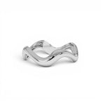 14K Gold Sculptural Wave Band - view 3
