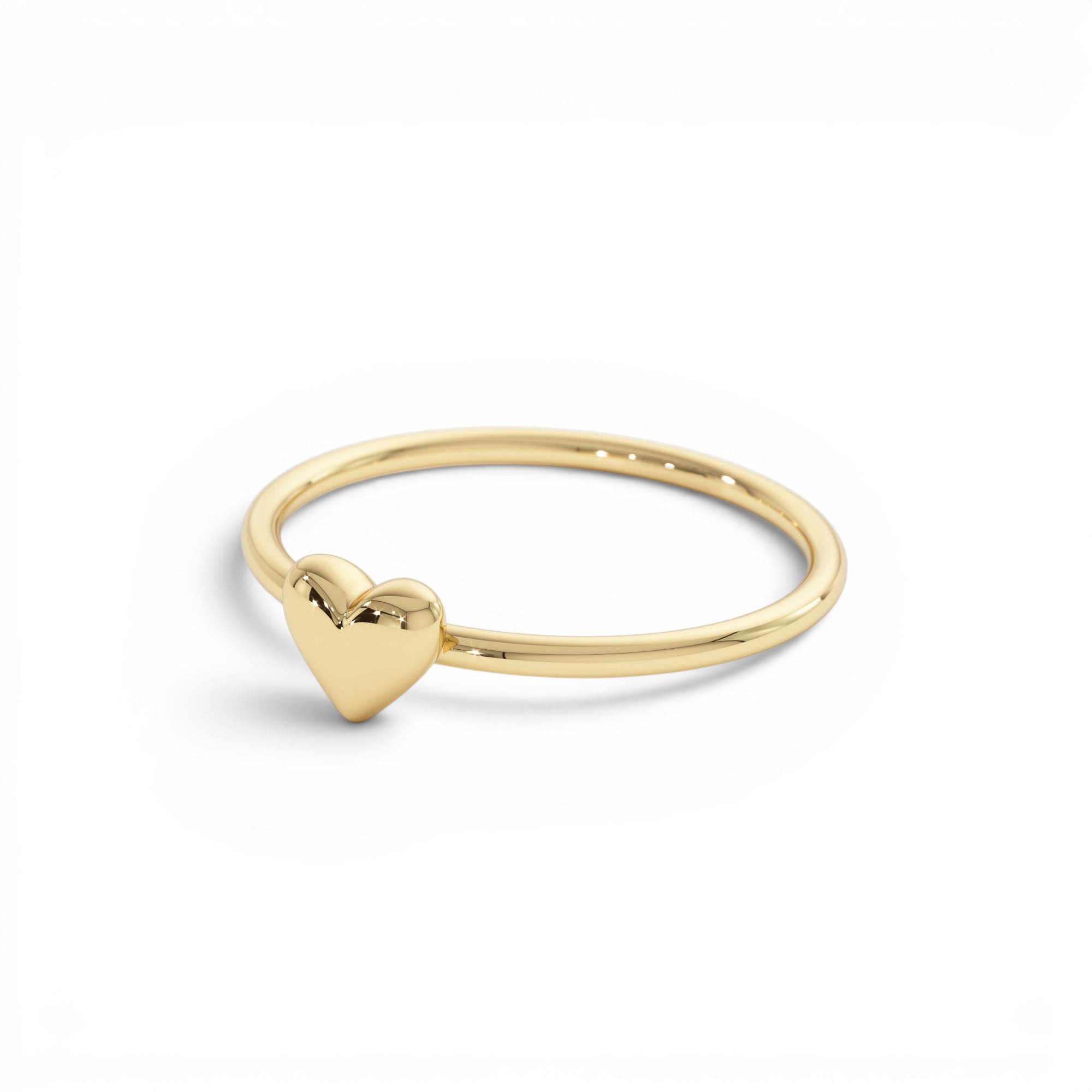 14k Bubble Heart Ring - view 4