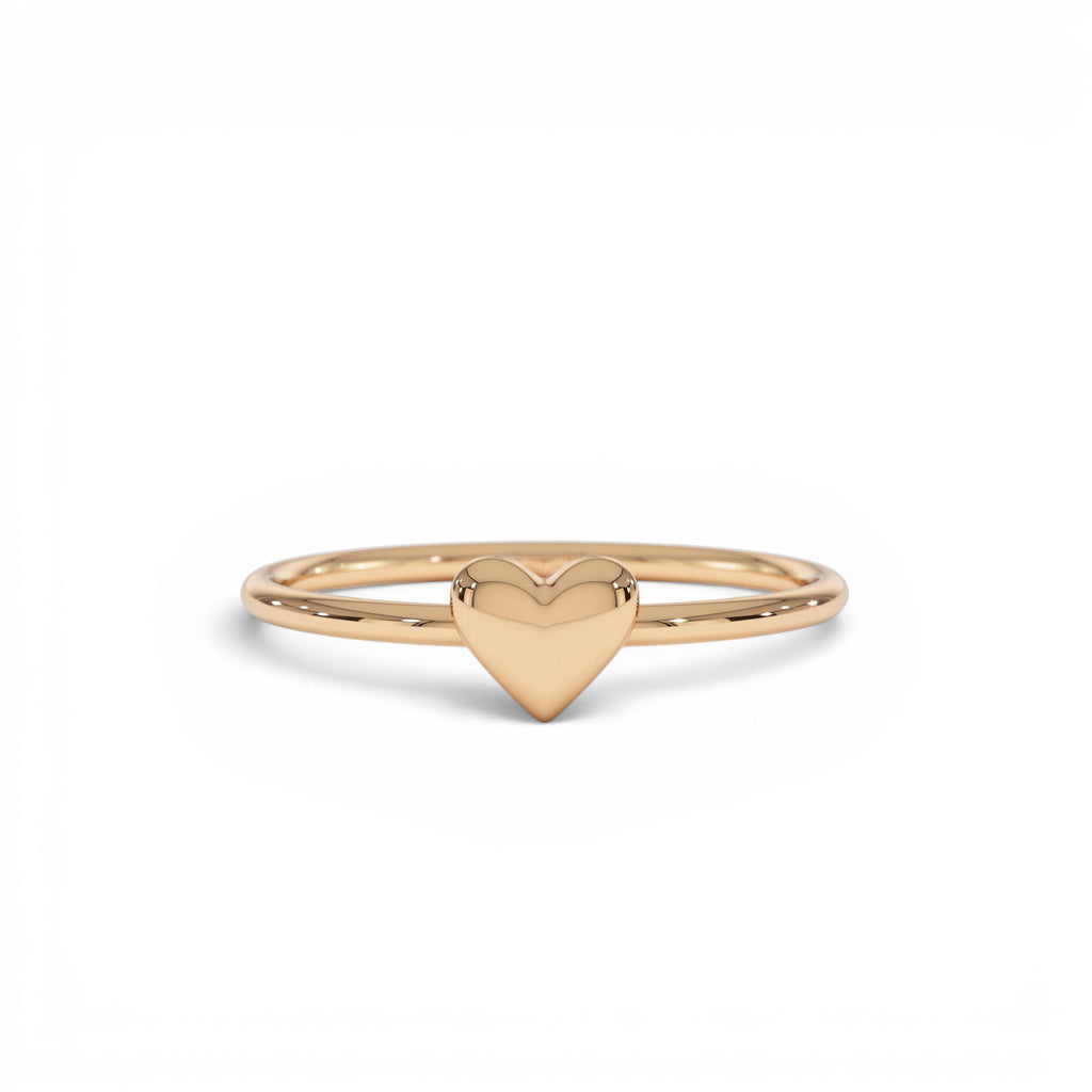 14k Bubble Heart Ring - view 2