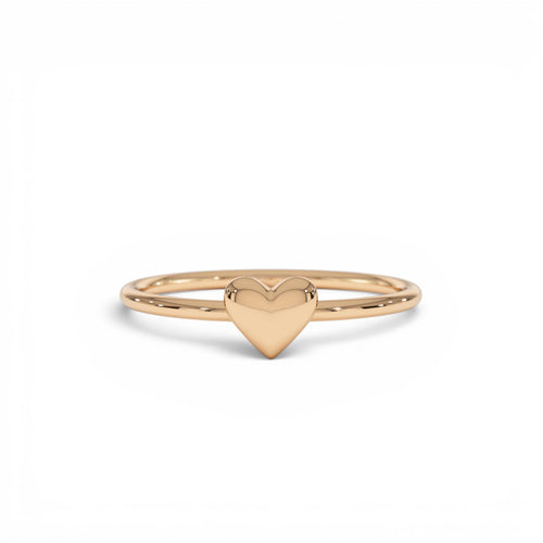 14k Bubble Heart Ring - view 2
