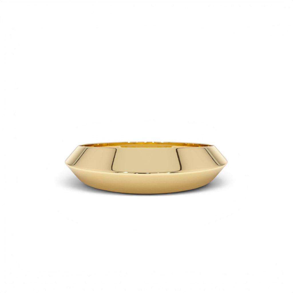 14k Knife Edge Wedding Band by Orlina Fine