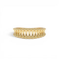 14K Sculptural Wide Band Ring by Orlina Fine