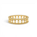 14k Double Rope Link Band Ring by Orlina Fine