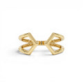 14k Modern Geometric Open Band Ring by Orlina Fine