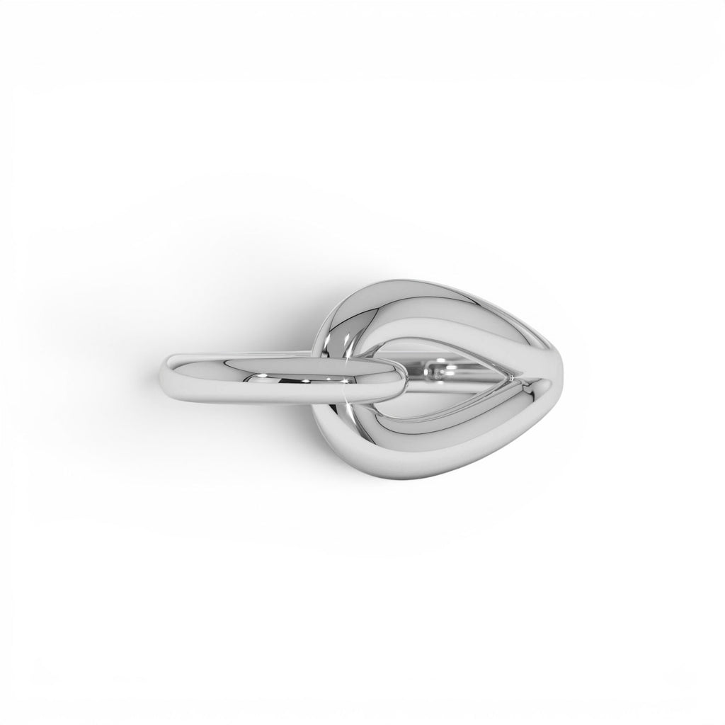 14k Gold Modern Knot Ring - view 3