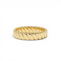 14K Gold Twisted Bold Band Ring by Orlina Fine