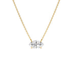 1.00 CTW 14K Prong Setting Marquise Shape Lab Grown Diamond Solitaire Necklace by Orlina Fine