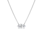 1.00 CTW 14K Prong Setting Marquise Shape Lab Grown Diamond Solitaire Necklace - view 2