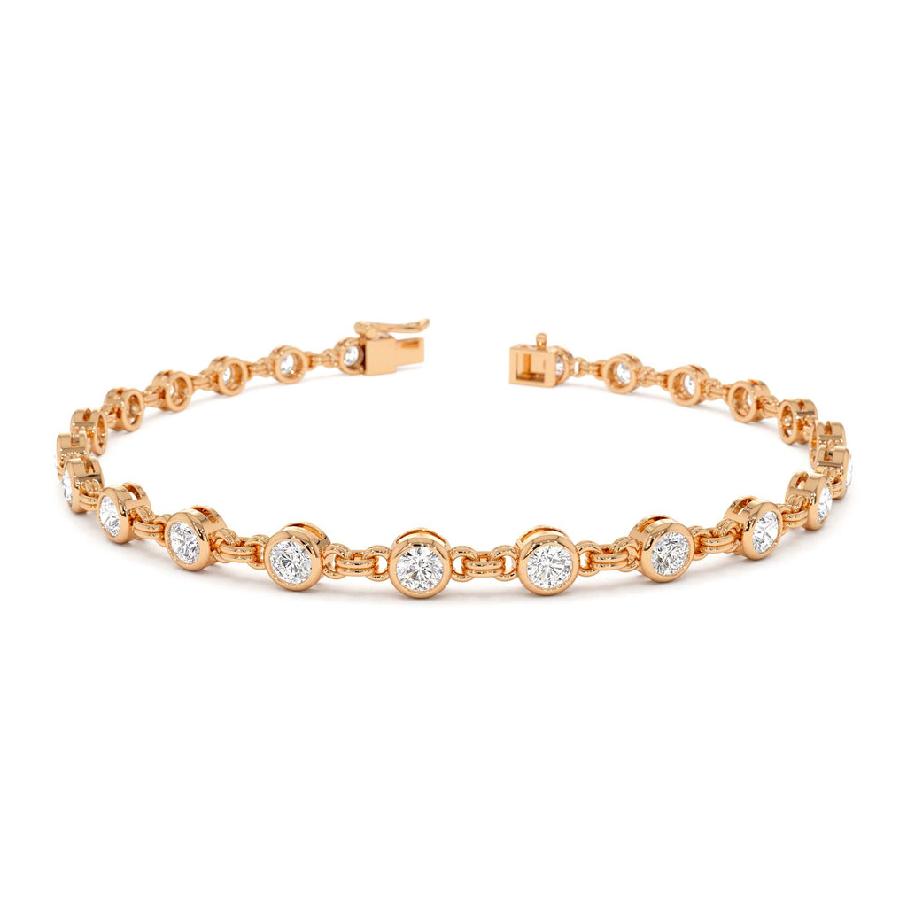 2.00 CTW 14K Bezel Setting Lab Grown Diamond Tennis Bracelet - view 2