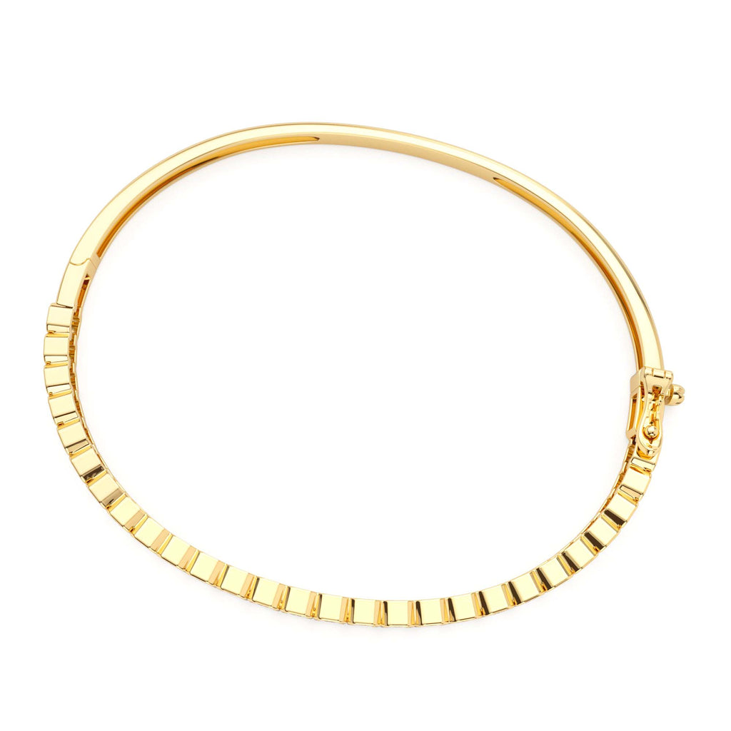 3.5 CTW 14K Emerald Cut Lab Grown Diamond Bangle - view 4