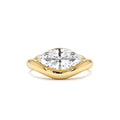 1.50 CTW 14K Marquise Shaped Contemporary Design Lab Grown Diamond Ring by Orlina Fine