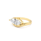 1.50 CTW 14K Marquise Shaped Contemporary Design Lab Grown Diamond Ring - view 4