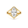 2.00 Ctw 14k Marquise Shaped Lab Grown Diamond Split Shank Engagement Ring by Orlina Fine