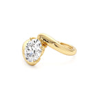 1.50 CTW 14K Lab Grown Oval Shaped Diamond Bypass Ring - view 4