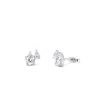 0.85 CTW 14K Prong Setting Lab Grown Diamond Double Pear Stud Earrings - view 3