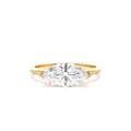1.5 CTW 14K Marquise Shaped East-West V Prong Lab Grown Diamond Engagement Ring by Orlina Fine