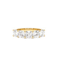 2.65 CTW 14K Prong Setting Five Stone Cushion Cut Lab Grown Diamond Anniversary Ring by Orlina Fine