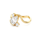 1.5 CTW 14K Lab Grown Diamond Pear Shape Bypass Unique Engagement Ring - view 4