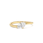 0.50 CTW 14K Prong Setting Marquise Shaped Lab Grown Diamond Wavy Promise Ring by Orlina Fine