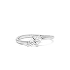 0.50 CTW 14K Prong Setting Marquise Shaped Lab Grown Diamond Wavy Promise Ring - view 2