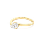 0.50 CTW 14K Prong Setting Marquise Shaped Lab Grown Diamond Wavy Promise Ring - view 4