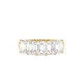 2.65 CTW 14K Prong Setting Five Stone Emerald Cut Lab Grown Diamond Anniversary Ring by Orlina Fine