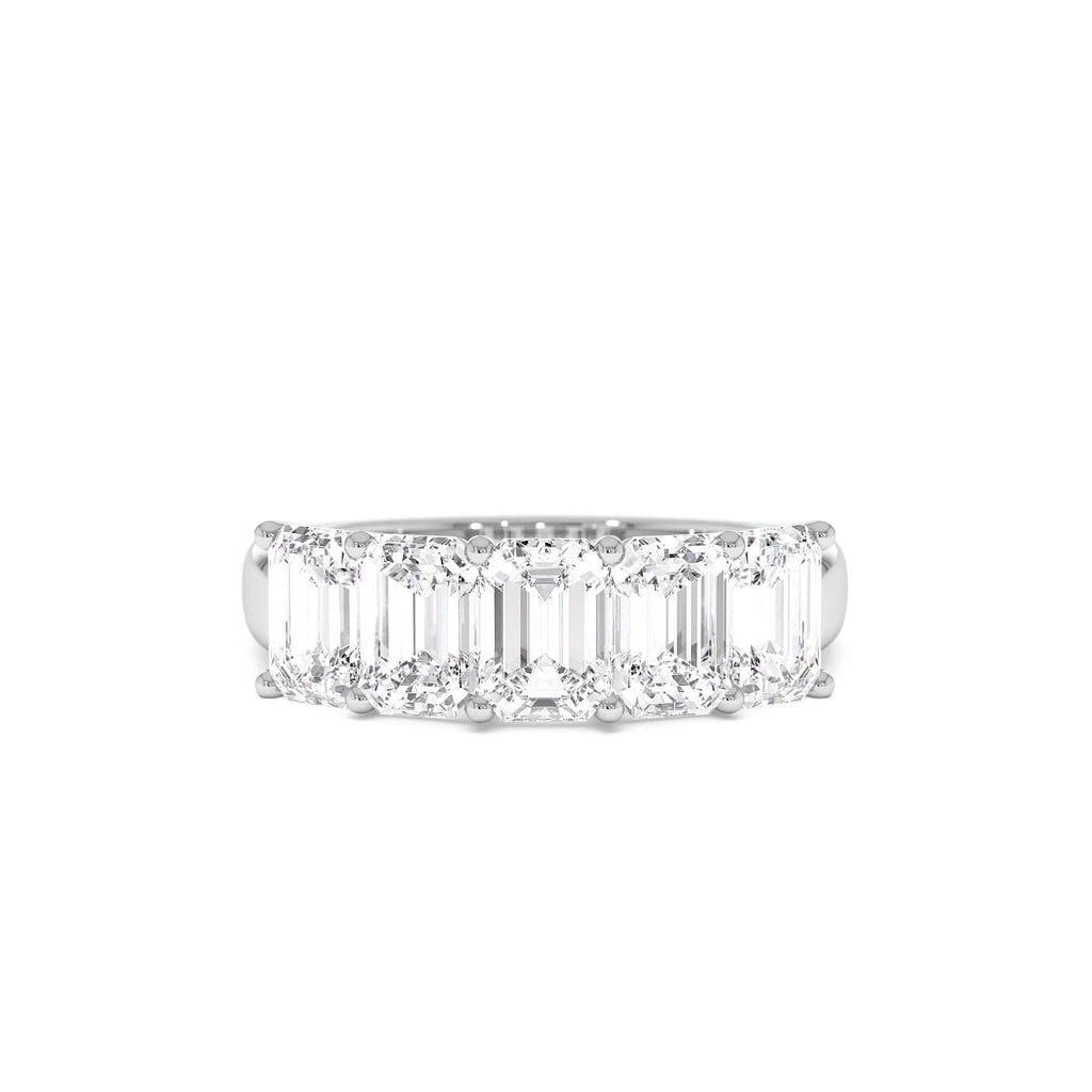 2.65 CTW 14K Prong Setting Five Stone Emerald Cut Lab Grown Diamond Anniversary Ring - view 3
